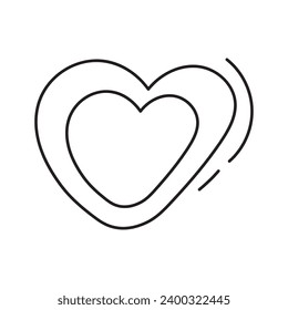 Heart.Vector illustration in doodle style