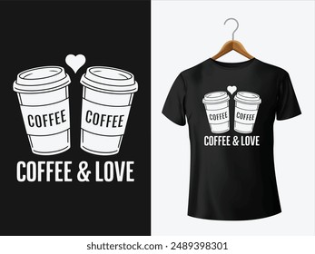 Heartwarming Brew: Coffee and Love Camiseta