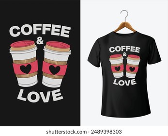 Heartwarming Brew: Coffee and Love Camiseta