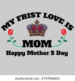 Heartwarming concept of a child's first love being their mother. A beautiful representation of unconditional maternal love, care, and bonding between mom and child. Perfect for themes related to family love, motherhood, parenting, Mother's Day, emotional connection, and family values.

