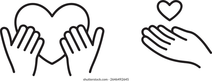 Heartwarming Connection Hands Embracing Love and Support Giving Generosity and Care Depicting Compassion Empathy Kindness and Charity