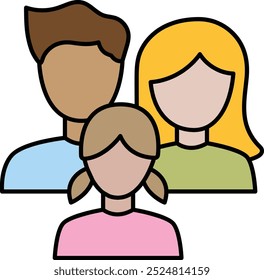 Heartwarming Family Icon Representing Love, Togetherness, and Support, Perfect for Celebrating Family Bonds, Cherished Moments, and the Importance of Relationships in Life