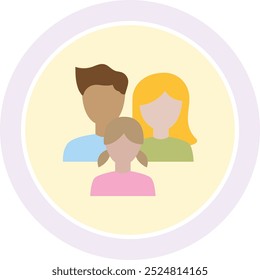 Heartwarming Family Icon Representing Love, Togetherness, and Support, Perfect for Celebrating Family Bonds, Cherished Moments, and the Importance of Relationships in Life