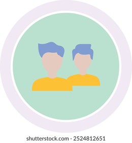 Heartwarming Friends Icon Representing Friendship, Companionship, and Support, Perfect for Celebrating Bonds, Joyful Moments, and Togetherness in Life’s Journey