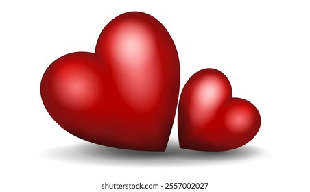 Heartwarming vector illustration featuring red hearts for Valentines Day celebration and expressions of love