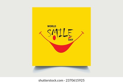 Una reconfortante imagen del "Día Mundial de la Sonrisa" irradiando alegría y positividad, perfecta para celebrar este día global de sonrisas y felicidad.