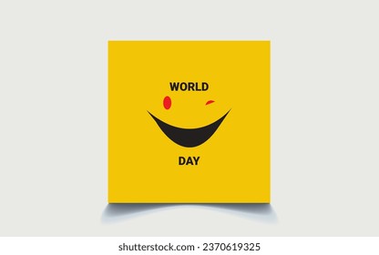 Una reconfortante imagen del "Día Mundial de la Sonrisa" irradiando alegría y positividad, perfecta para celebrar este día global de sonrisas y felicidad.