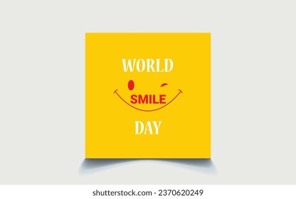 Una reconfortante imagen del "Día Mundial de la Sonrisa" irradiando alegría y positividad, perfecta para celebrar este día global de sonrisas y felicidad.