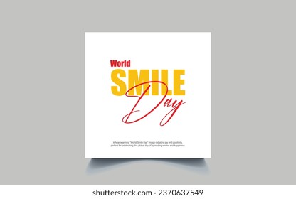 Una reconfortante imagen del "Día Mundial de la Sonrisa" irradiando alegría y positividad, perfecta para celebrar este día global de sonrisas y felicidad.