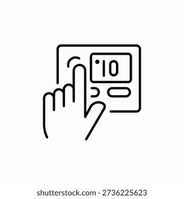 heat adjustment icon sign vector
