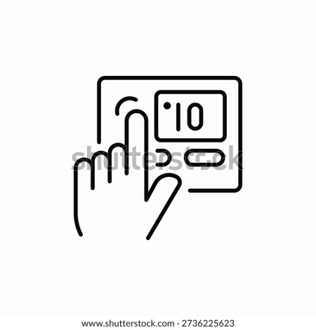 heat adjustment icon sign vector