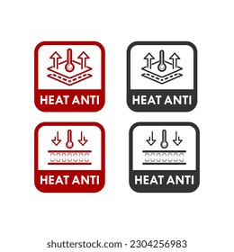 Heat anti design logo template illustration