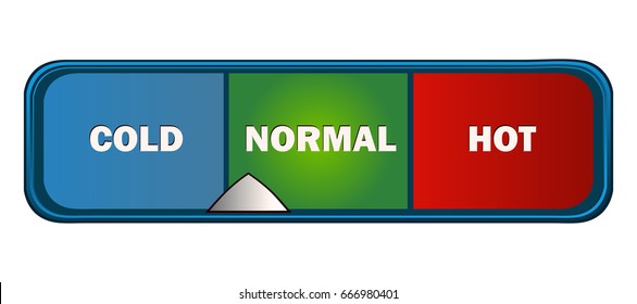 Heat Bar Vector Illustration. 