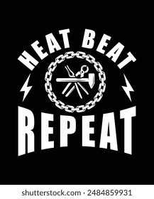 HEAT BEAT REPEAT TSHIRT DESIGN