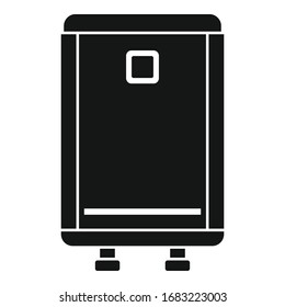 Heat boiler icon. Simple illustration of heat boiler vector icon for web design isolated on white background