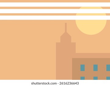 Heat in city window view