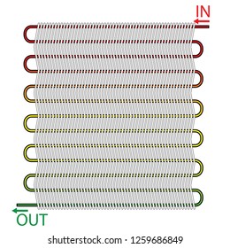 heat coil air condition vector