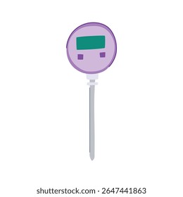 heat compost thermometer cartoon. moisture aeration, microbes pile, monitoring tool heat compost thermometer sign. isolated symbol vector illustration