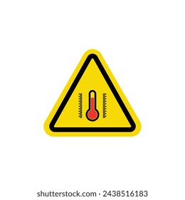 heat danger icon vector template illustration logo design