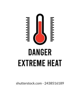 heat danger icon vector template illustration logo design