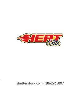 heat elite logo design, design vector, sport logo