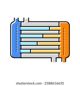 heat exchange apparatus engineer color icon vector. heat exchange apparatus engineer sign. isolated symbol illustration