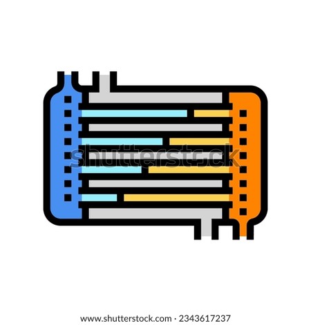 heat exchange apparatus engineer color icon vector. heat exchange apparatus engineer sign. isolated symbol illustration