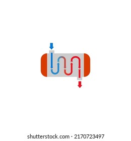 Heat Exchanger Logo Template vector symbol 