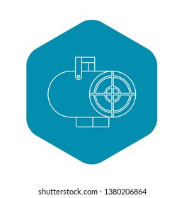 Heat Gun Icon. Outline Illustration Of Heat Gun Vector Icon For Web