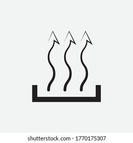 Heat icon design isolated on white background