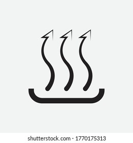 Diseño de iconos de calor aislado en fondo blanco