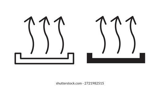 Heat icon flat simple icon. Liner version - stock vector.