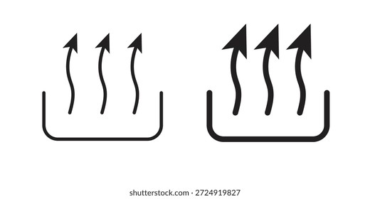 Heat icon flat and stroke collection for ui ux work.