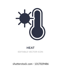 heat icon on white background. Simple element illustration from Signs concept. heat icon symbol design.
