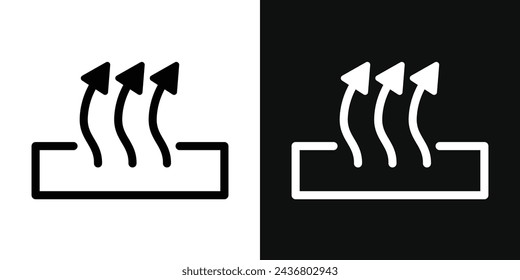 Heat Icon Set. Vector Illustration