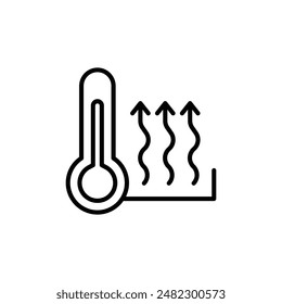 Heat Icon Set Warmth and Temperature Illustrations for Climate and Weather Projects