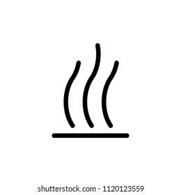 Heat icon for simple flat style weather ui design.