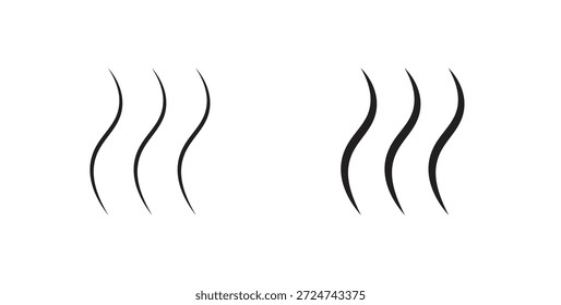 Heat icon simple vectors in black, suitable for projects