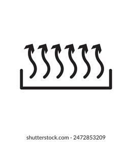 Heat Icon for Temperature Indicators, Cooking Settings, and Thermal Warnings Illustrations