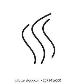 Heat icon Thin line vector