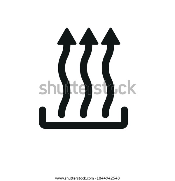 Heat Icon Three Arrows Simple Vector Stock Vector (Royalty Free) 1844942548