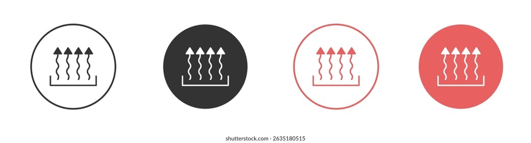 Heat icon vector design template simple and clean style