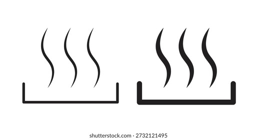 Heat icon. Vector illustration, flat and stroke
