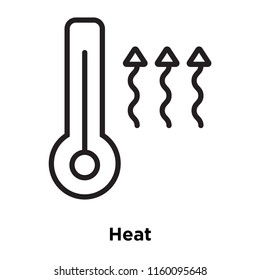 Heat Icon Vector Isolated On White Background, Heat Transparent Sign