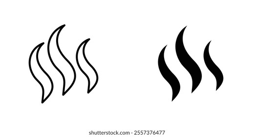 Heat Icon vector. liner and flat style icons set.