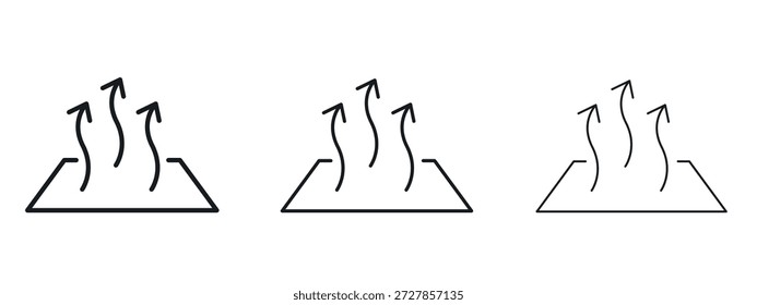Heat icon vector Logo Design Template. Editable Stroke graphics.
