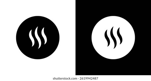 Heat icon vector, solid logo illustration, pictogram