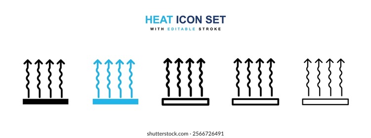 Heat icons vector collection pack.