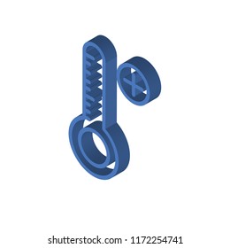 Heat isometric left top view 3D icon