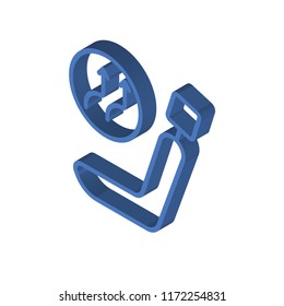 Heat isometric left top view 3D icon